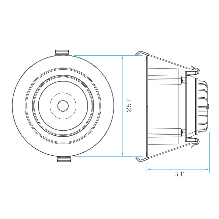 LUXRITE-LR23312Luxrite LR23312 4" 15W Regresed Gimbal Downlight Selectable CCT