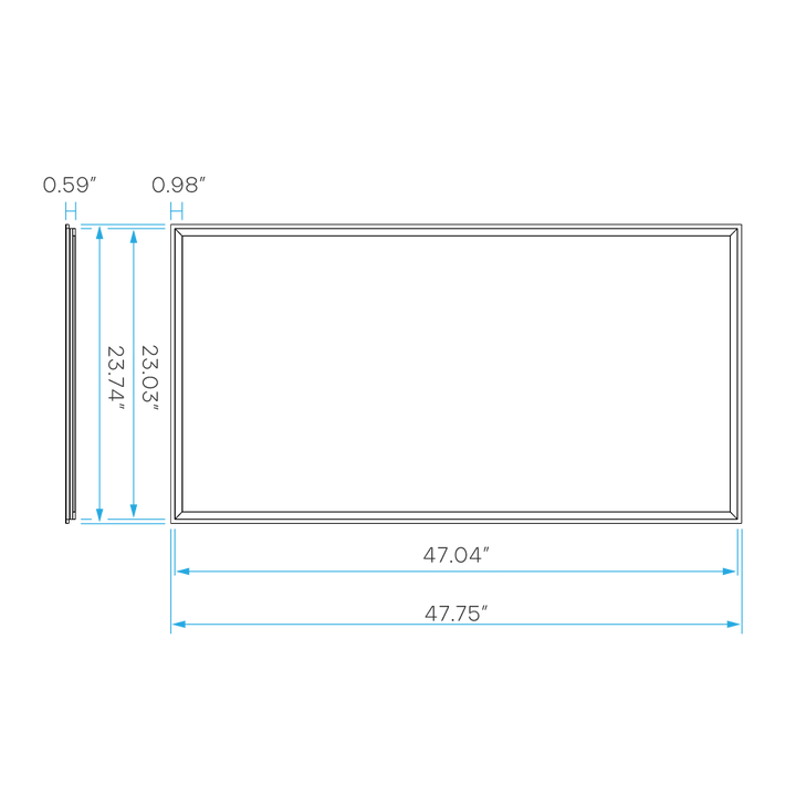 LUXRITE - LR24166Luxrite LR241666" 2X4 Frame Panel Selectable CCT/Wattage