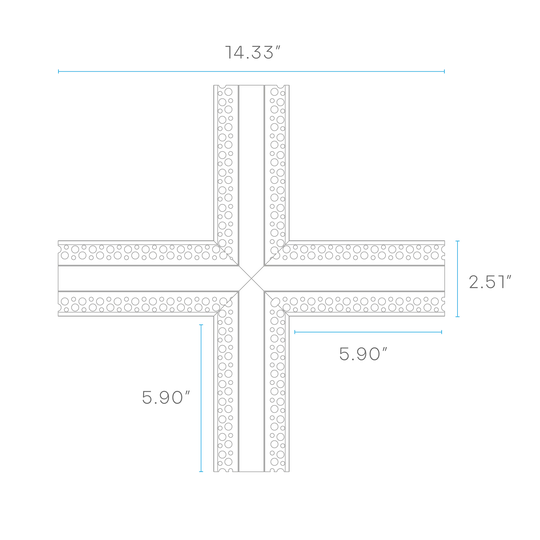 LUXRITE - LR43091Luxrite LR43090 Recessed LED Tape Mud In Channels .55"