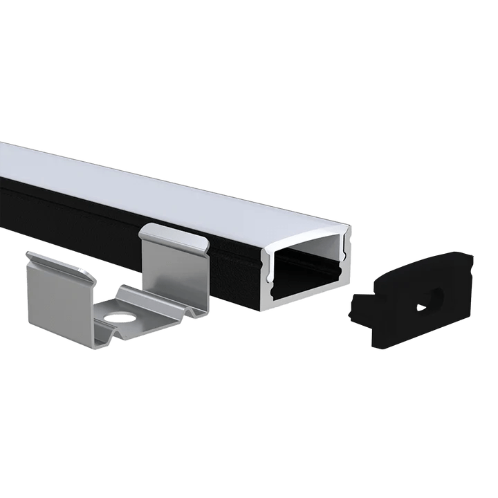 LUXRITE - LR43201 - 4Luxrite LR43200 Shallow Surface Mount LED Tape Channels .48"