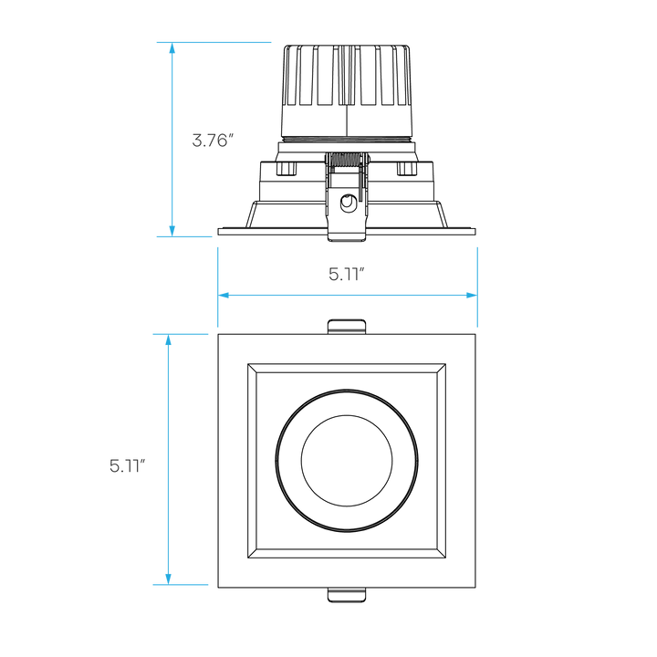 LUXRITE - LR32191Luxrite Omni LR32191 4" 15W LED Recessed Gimbal Selectable CCT