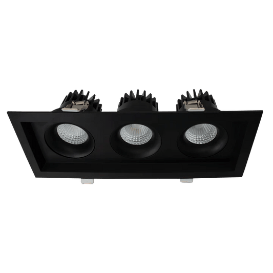 LUXRITE - LR32195Luxrite Omni LR32195 4" 45W LED Recessed 3 Head Gimbal Selectable CCT