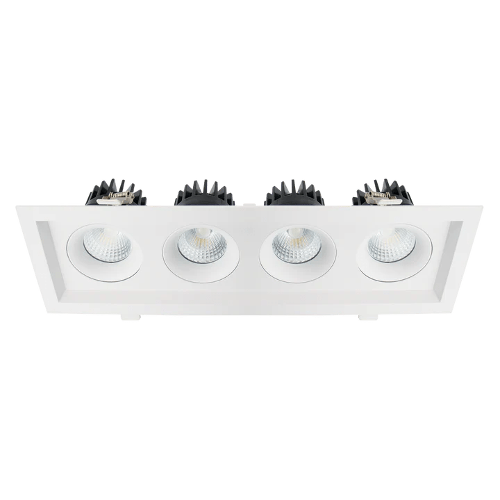 LUXRITE - LR32196Luxrite Omni LR32196 4" 60W LED Recessed 4 Head Gimbal Selectable CCT