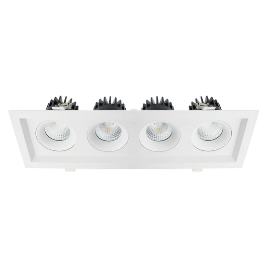 LUXRITE - LR32196Luxrite Omni LR32196 4" 60W LED Recessed 4 Head Gimbal Selectable CCT