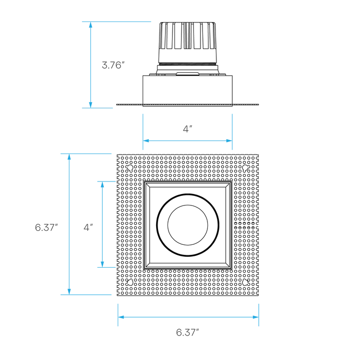LUXRITE - LR32200Luxrite Omni LR32200 4" 15W LED Trimless Recessed Gimbal Selectable CCT