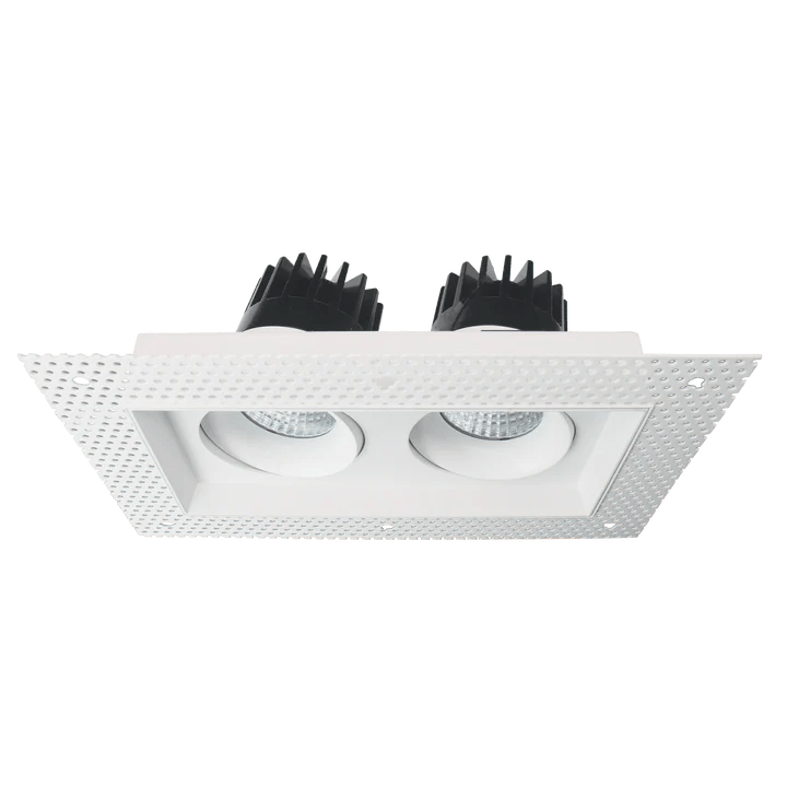 LUXRITE - LR32202Luxrite Omni LR32202 4" 30W LED Trimless 2 Head Gimbal Selectable CCT