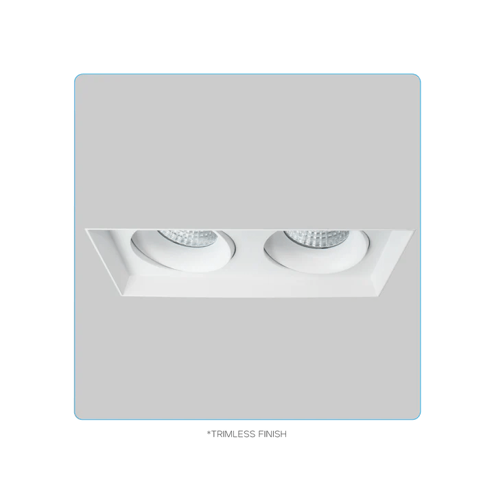 LUXRITE - LR32202Luxrite Omni LR32202 4" 30W LED Trimless 2 Head Gimbal Selectable CCT