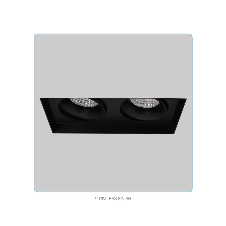 LUXRITE - LR32203Luxrite Omni LR32203 4" 30W LED Trimless 2 Head Gimbal Selectable CCT