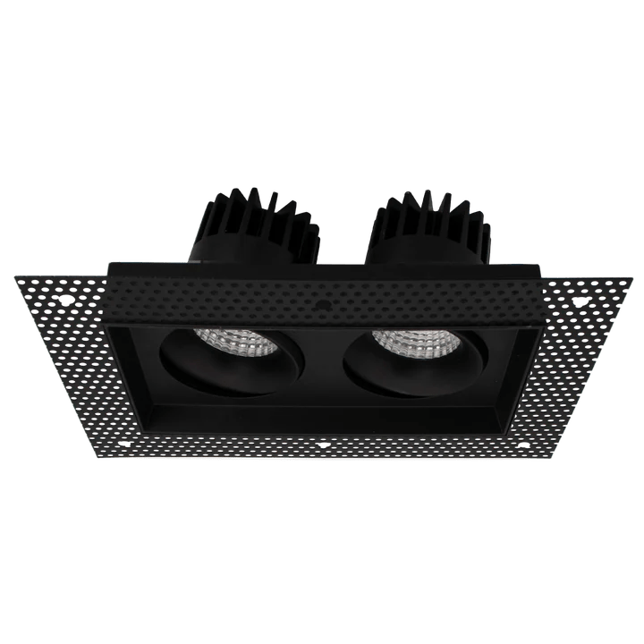 LUXRITE - LR32203Luxrite Omni LR32203 4" 30W LED Trimless 2 Head Gimbal Selectable CCT