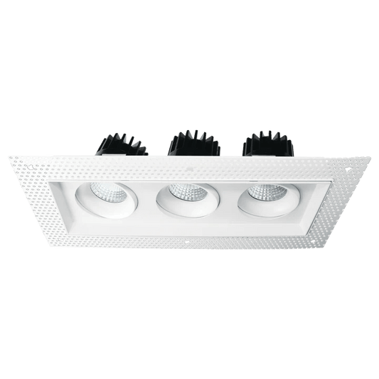 LUXRITE - LR32204Luxrite Omni LR32204 4" 45W LED Trimless 3 Head Gimbal Selectable CCT