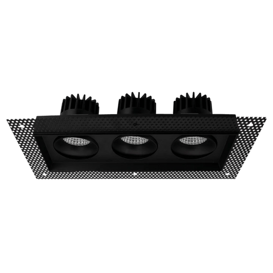 LUXRITE - LR32205Luxrite Omni LR32205 4" 45W LED Trimless 3 Head Gimbal Selectable CCT