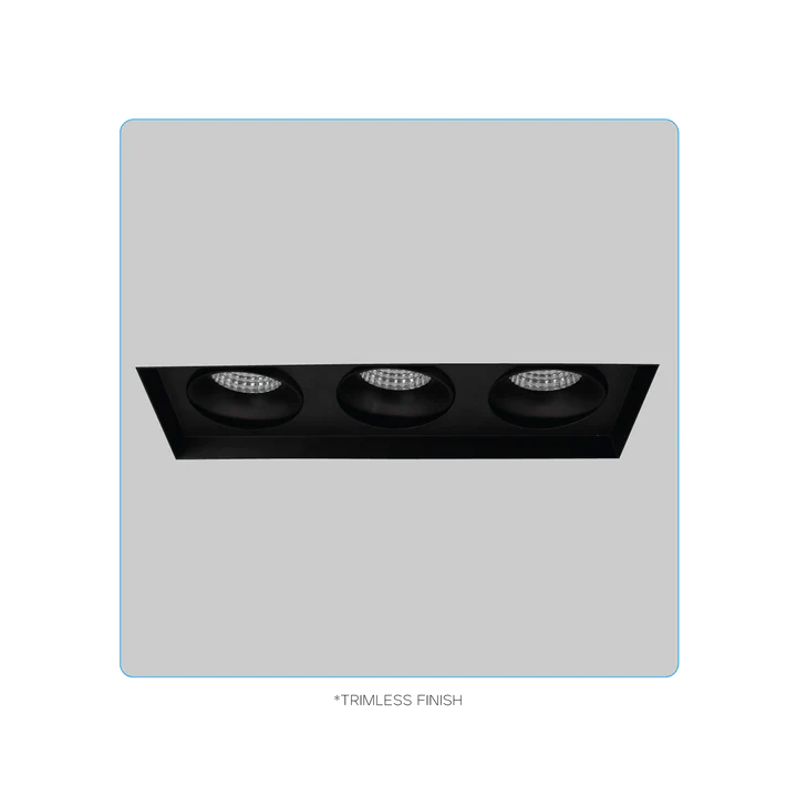 LUXRITE - LR32205Luxrite Omni LR32205 4" 45W LED Trimless 3 Head Gimbal Selectable CCT