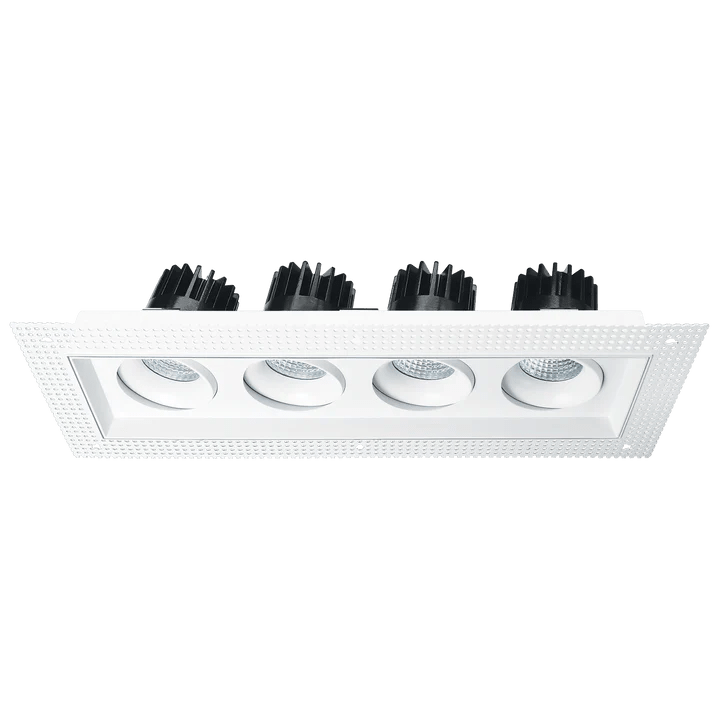 LUXRITE - LR32206Luxrite Omni LR32206 4" 60W LED Trimless 4 Head Gimbal Selectable CCT
