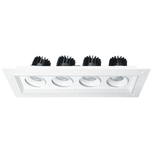 LUXRITE - LR32206Luxrite Omni LR32206 4" 60W LED Trimless 4 Head Gimbal Selectable CCT