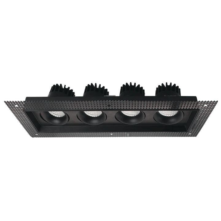 LUXRITE - LR32207Luxrite Omni LR32207 4" 60W LED Trimless 4 Head Gimbal Selectable CCT