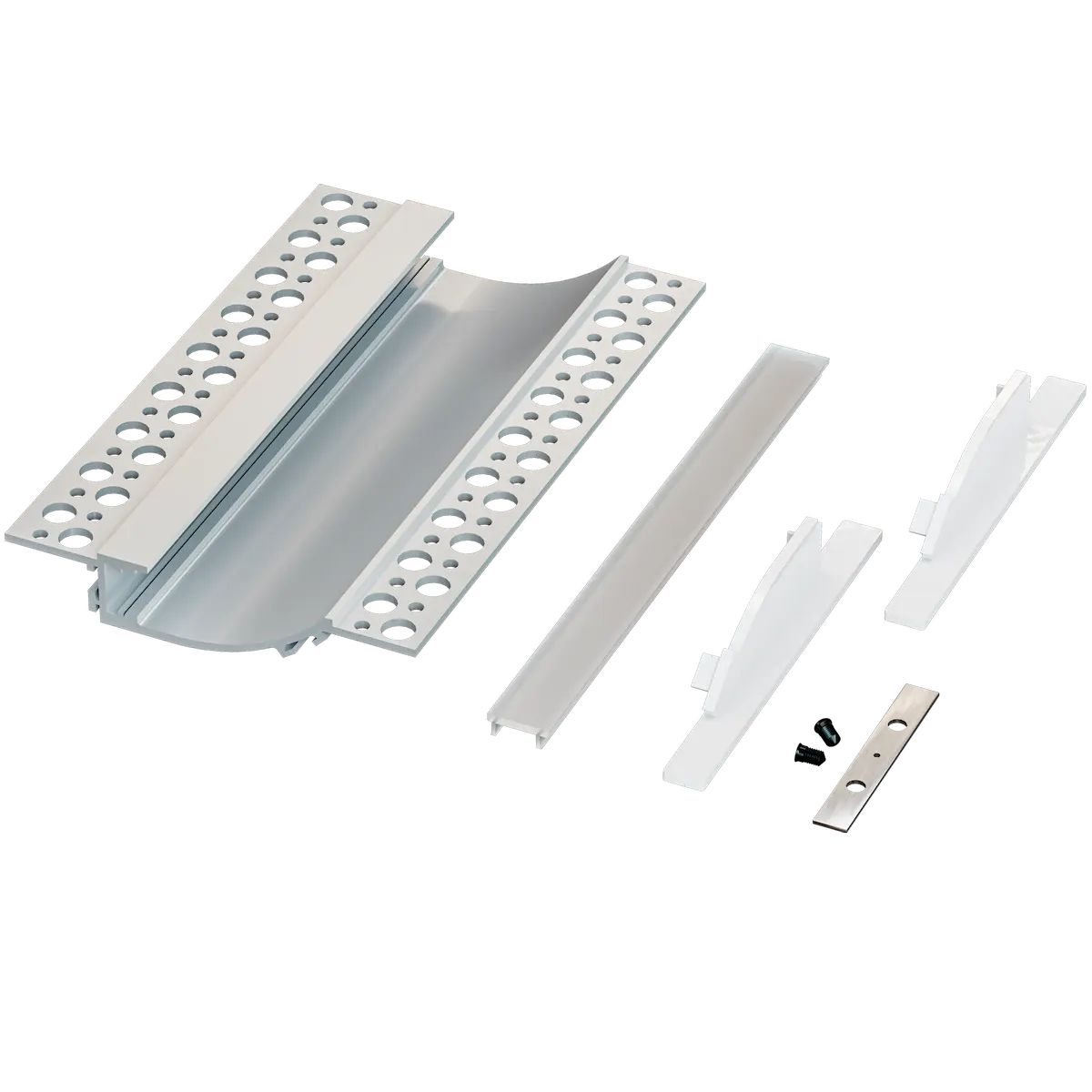 American Lighting PE-SWW Mud In Wall Wash Channel 2M Bundle