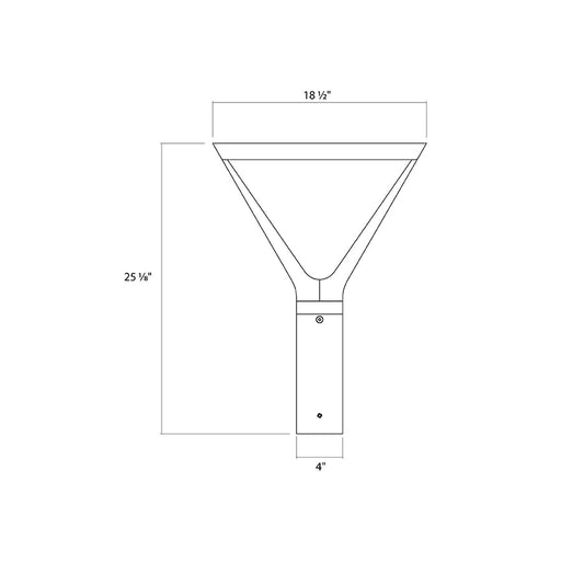 RAB-AL5RAB AL5 120W Post Top Area Light Selectable CCT + Wattage