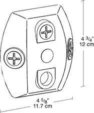 RAB - CU4RAB CU4 Weatherproof Outdoor Universal 4 Hole Cover