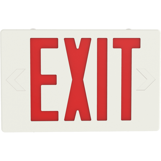 RAB-EXIT-RRAB EXIT-R LED Exit Sign Red/Green Remote Capable with Battery Backup