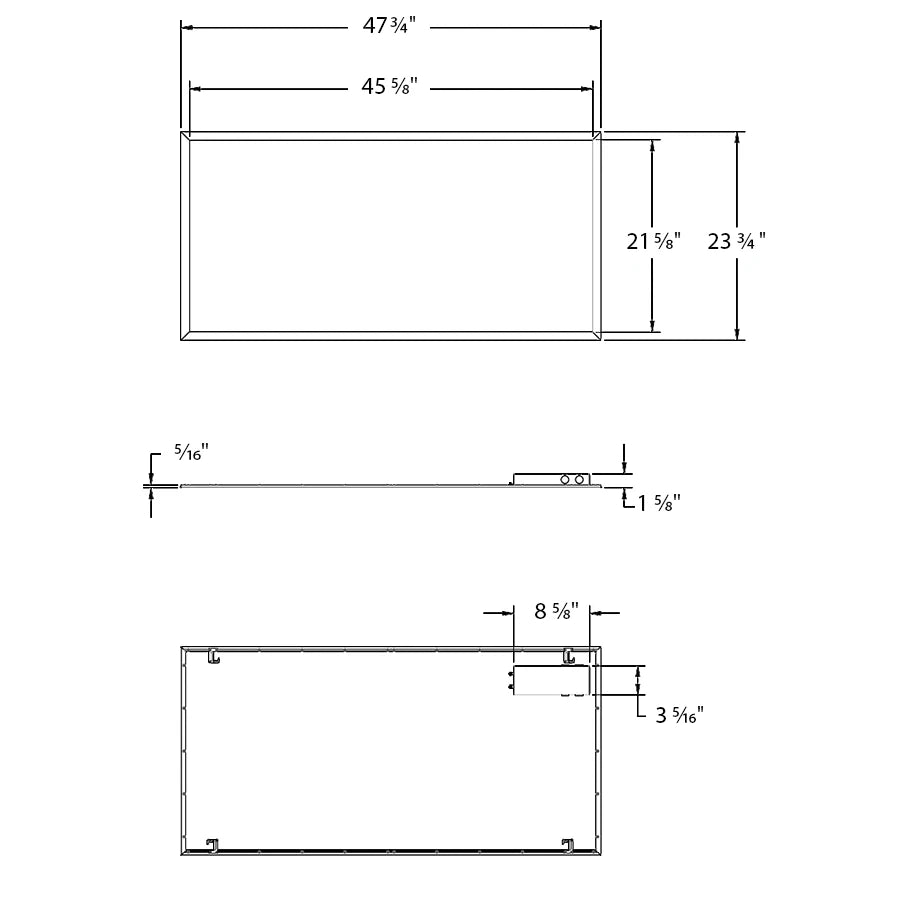 RAB - EZP2X4RAB EZP2X4 50W LED 2X2 Drop Ceiling Selectable CCT + Wattage