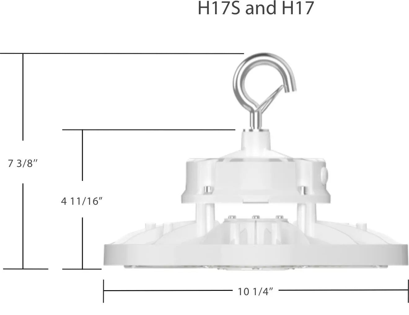 RAB - RAB - H17SRAB H17S 100W LED High Bay Selectable Wattage & CCT