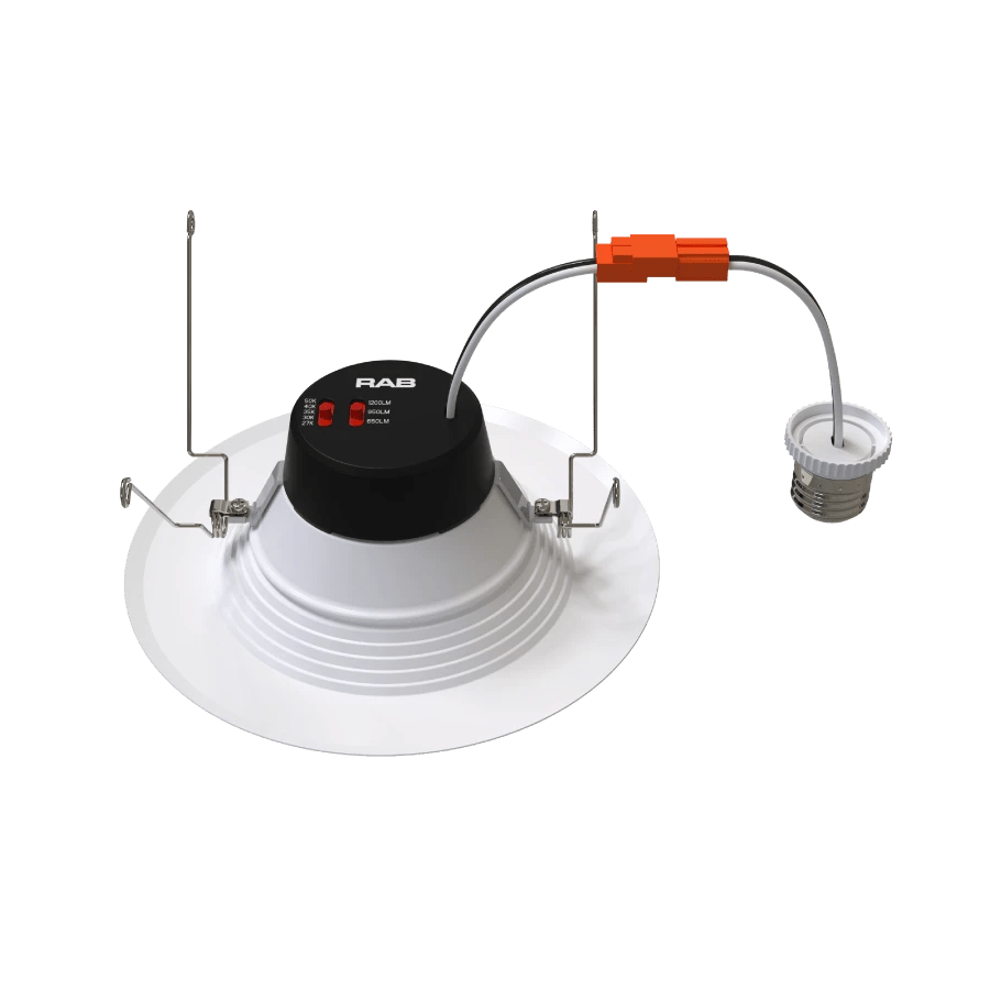 RAB - R34X - 6BRAB R34X - 6 6" 14W LED Round Retrofit Selectable CCT+Wattage