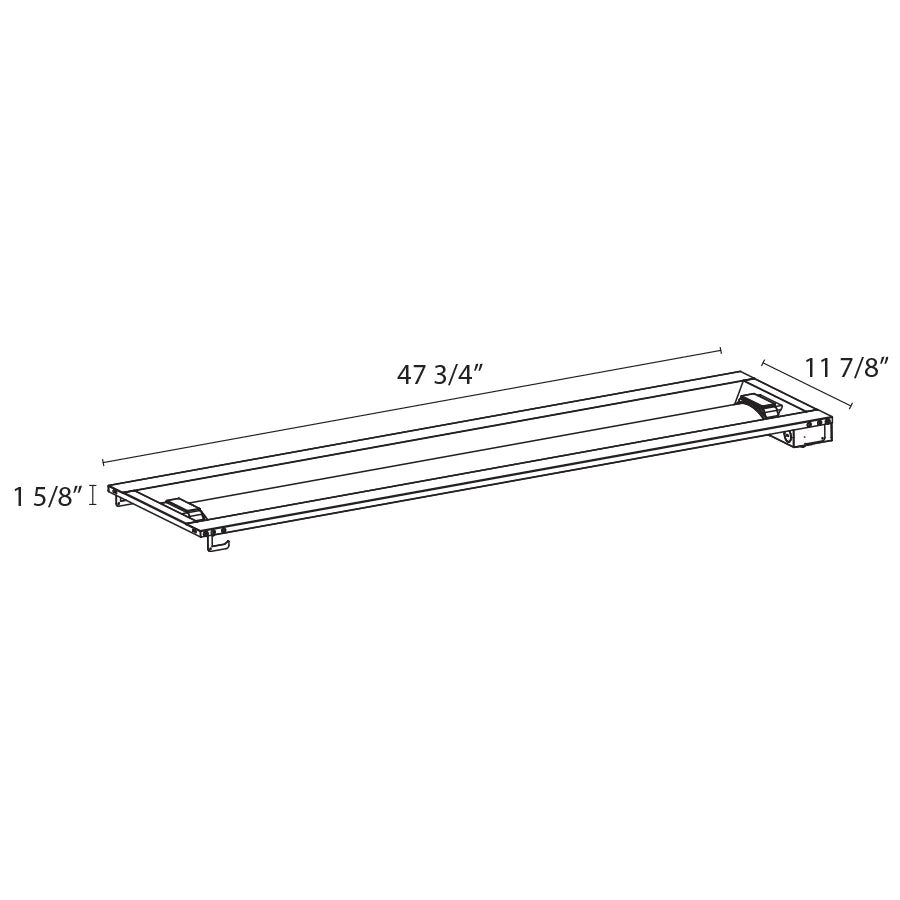 RAB - SWISH34 - 1X4/ERAB SWISH34 - 1X4/E 30W LED Troffer 1FT X 4FT Selectable CCT/Wattage Emergency Backup