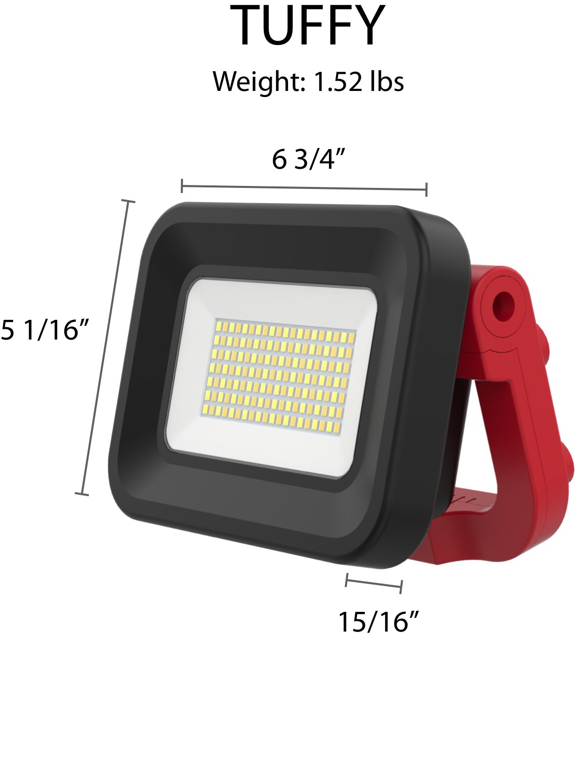 RAB - TUFFYRAB Tuffy 12W Rechargeable Temporary Work Light Selectable CCT