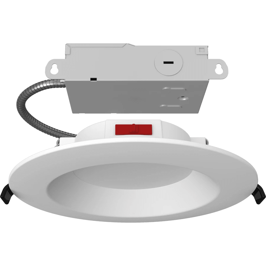 RAB-WFD34-6B/BPRAB WFD34 - 6/BP 10W LED 6" Recessed Wafer Contractor 12 Pack