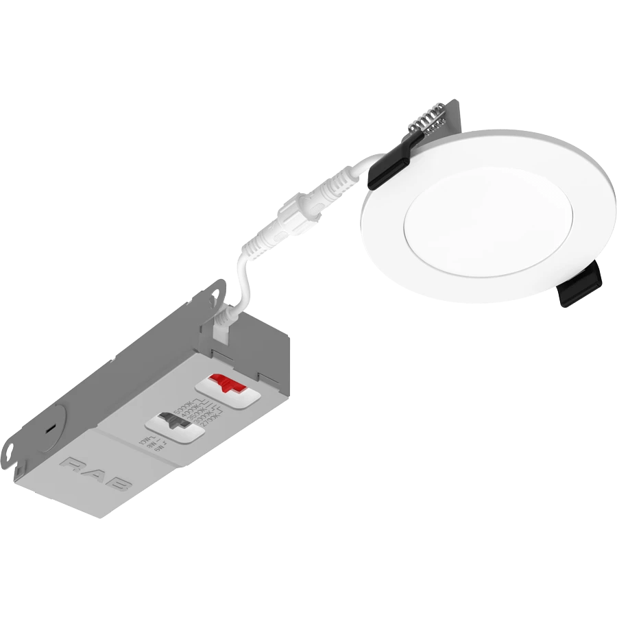 RAB - WFRX - 2RAB WFRX - 2 2" 10W LED Edge - Lit Wafer Selectable CCT/Wattage