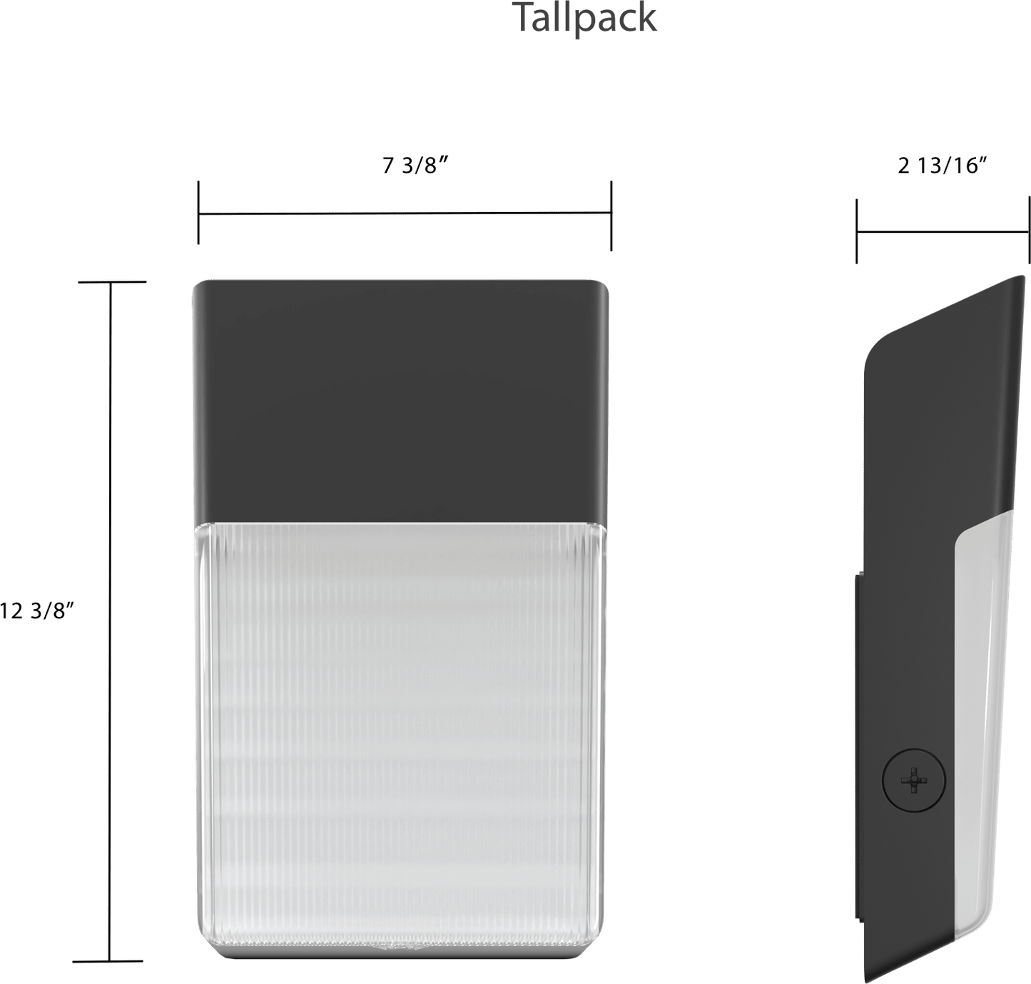RAB - WPTWRAB WPT 40W Tall Wallpack Selectable Wattage + CCT + Photocell