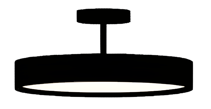 LBU - INV - 9 - CCT - 120 - BK - BK - F - STRayhil INOVA 9" 15W Stem Mount Selectable CCT