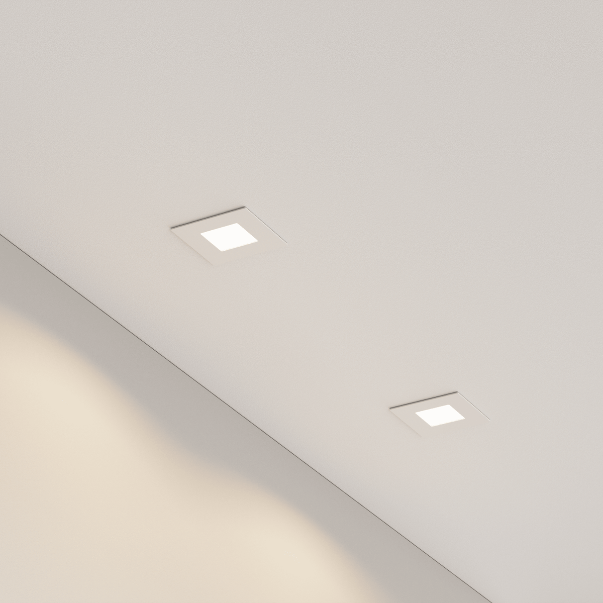 LBU-LCD-SQ-9-CCT-UNV-120-WTRayhil Lucid 4" 9W LED Square Downlight Selectable CCT