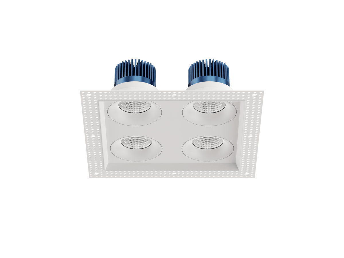LBU-VOR35TMS-4HS-20-CCTRayhil VOR35TMS-4HS Vortex 3.5" Trimless 4-Head Square Recessed LED Downlight Selectable CCT