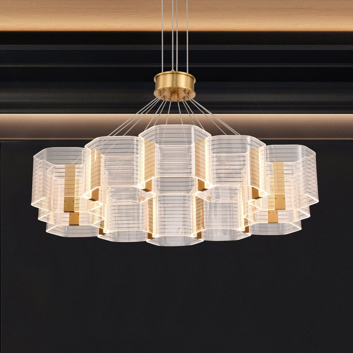 SATCO-62-2404Satco 62-2404 Kenzo 12 Light LED Chandelier