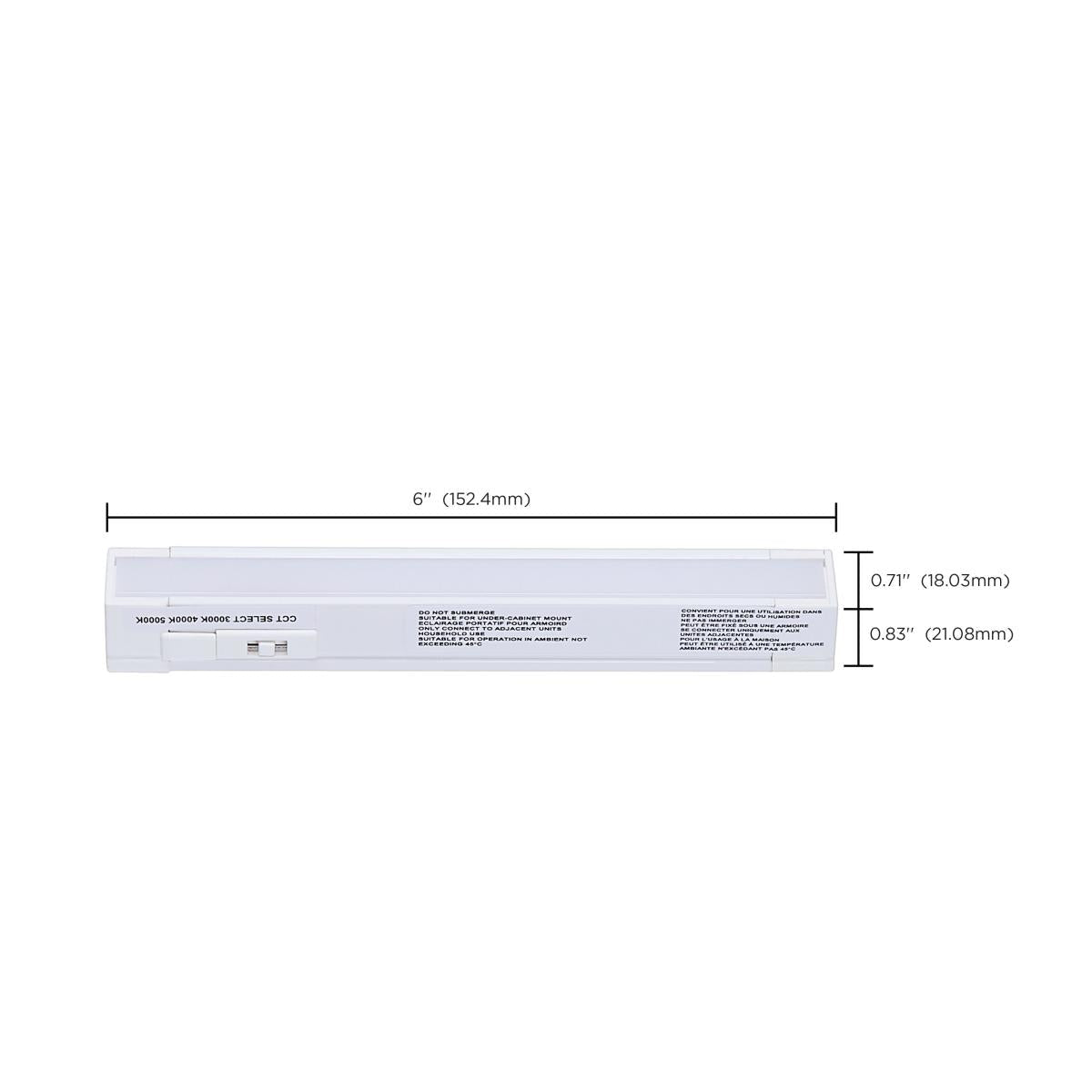 SATCO-63-401SATCO 63 - 401 6" 2W LED Undercabinet Selectable CCT 120V