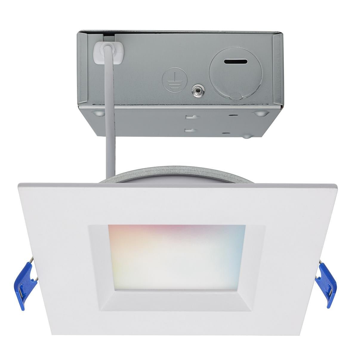 SATCO S11561 4" 9W LED Square Flat Wafer RGBW