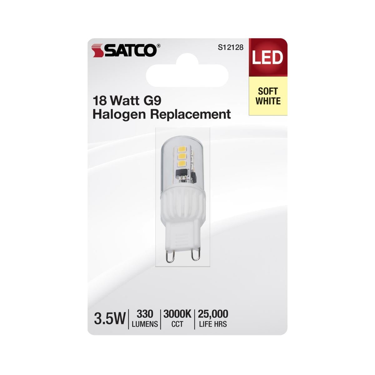SATCO - S12128SATCO S12128 G9 3.5W LED 120V Warm White 30K