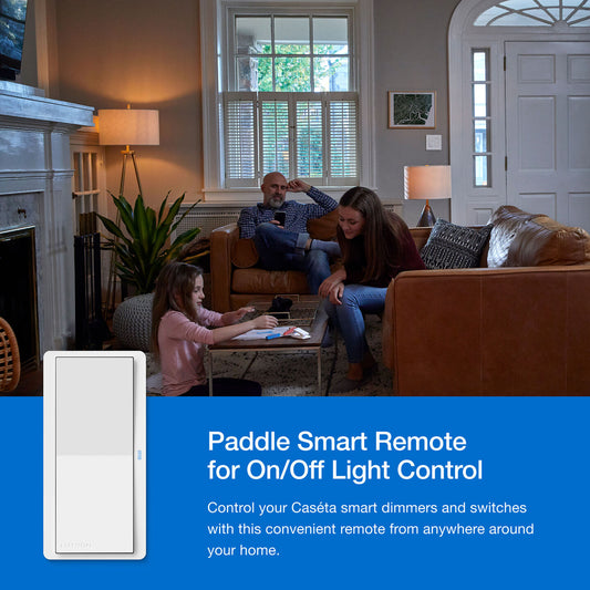 Lutron PJ2-P2B-GWH Pico Paddle Remote, White