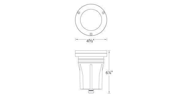 WAC - 5032 - 30BBRWAC 5032 3″ 12W Inground 120V Landscape Recessed LED