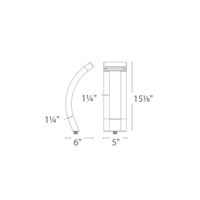 WAC-6321-30BZWAC 6321 3W Large Slide LED 12V Path Light