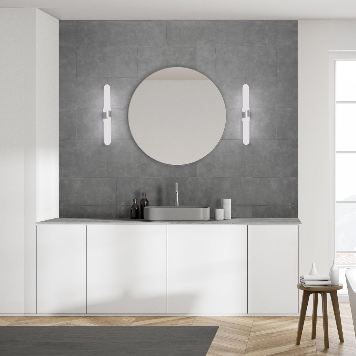 WAC - WS - 53223 - BKWAC Lighting WS - 53223 15W Fallon Bathroom Vanity Wall Sconce Selectable CCT