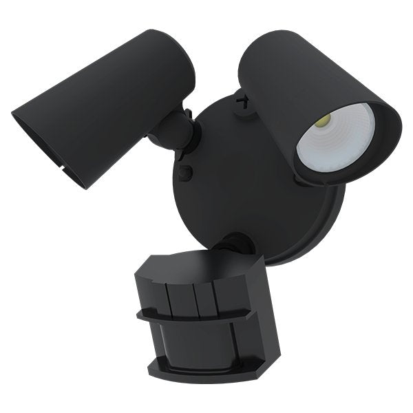 AML-FL2-3CCT-BKAmerican Lighting FORA 20W LED Dual Head Motion Sensing Security Light Selectable CCT