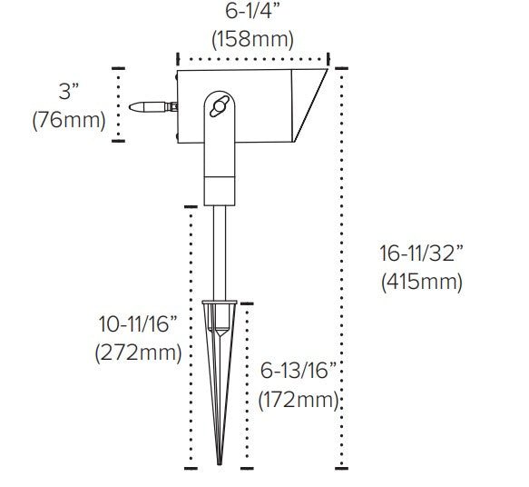AML-SPKPL-LDS-RGBTW-1H-BKAmerican Lighting Spektrum+ 10W LED Accent Light Selectable CCT