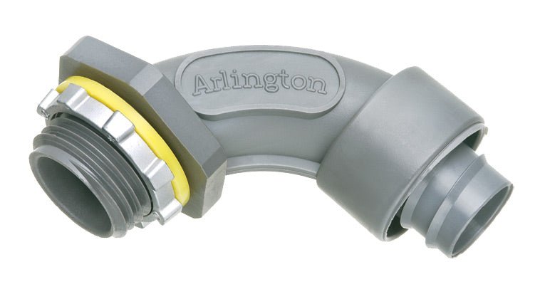 ARL-NMSC9075Arlington NMSC9075 Non Metallic Screw On 90° Connector 3/4"