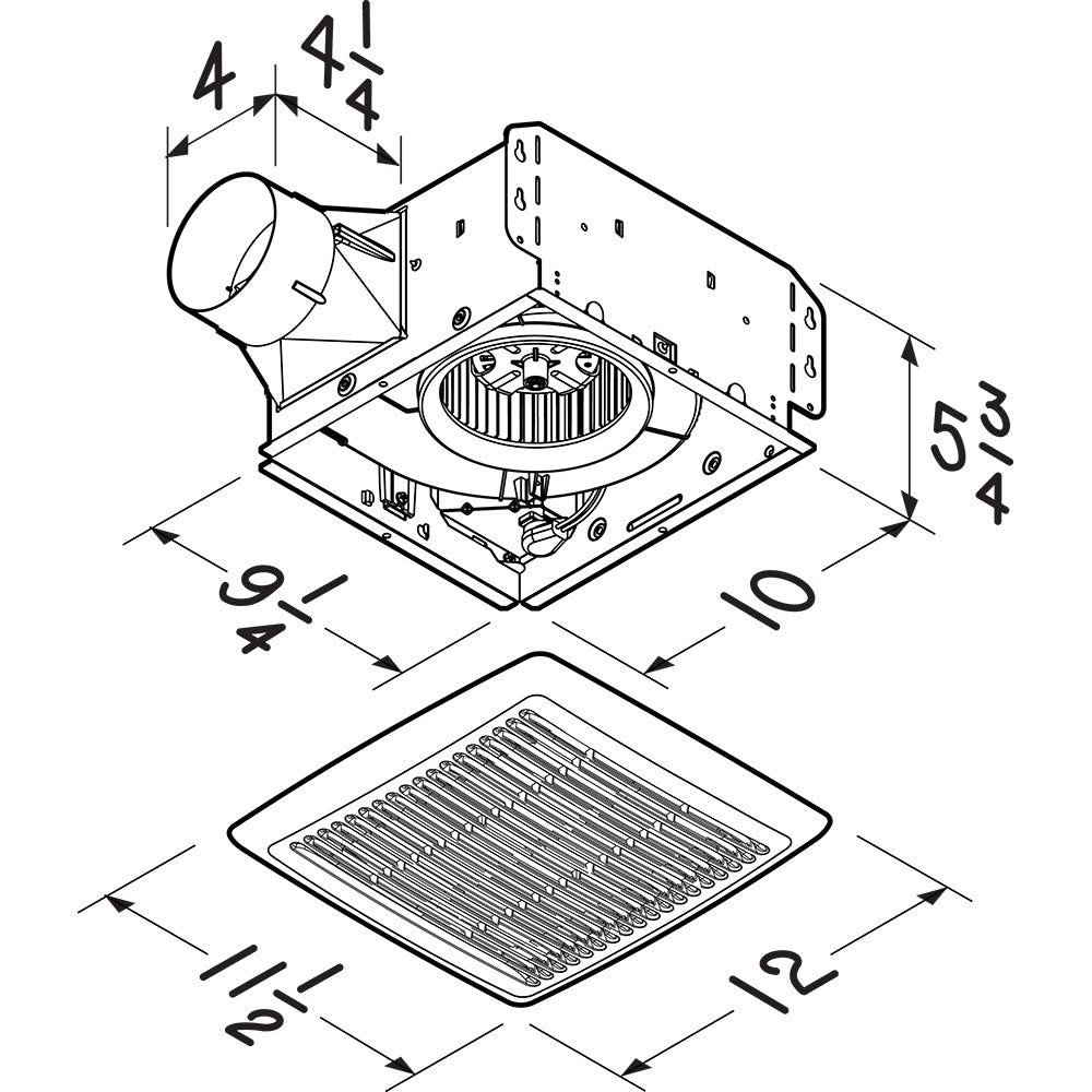BRO-AE50110DCBroan AE50110DC Bathroom Exhaust Fan 50-110 CFM