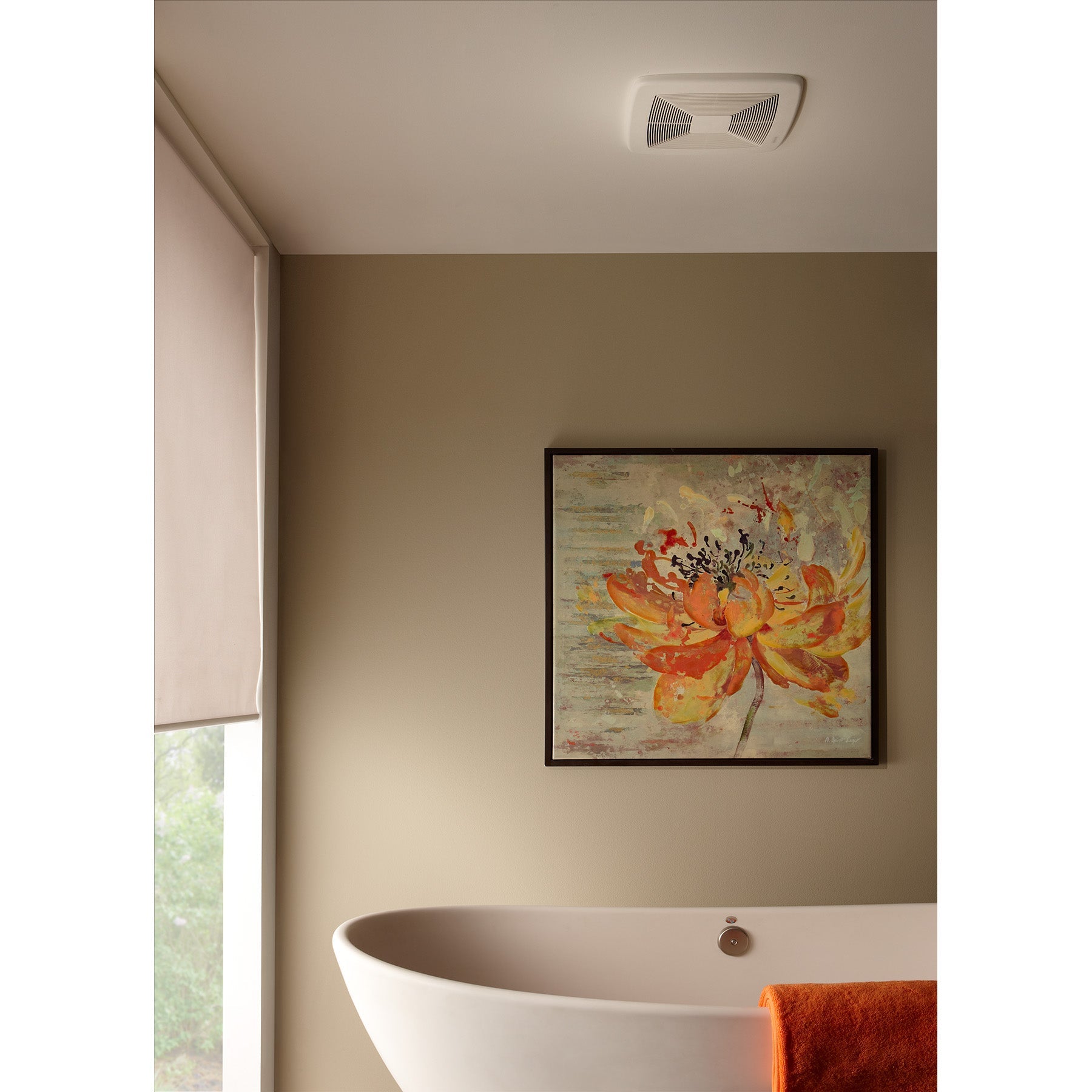 BRO-LP50100DCBroan LP50100DC Low Profile Selectable 50/80/100 CFM Bathroom Exhaust Vent Fan