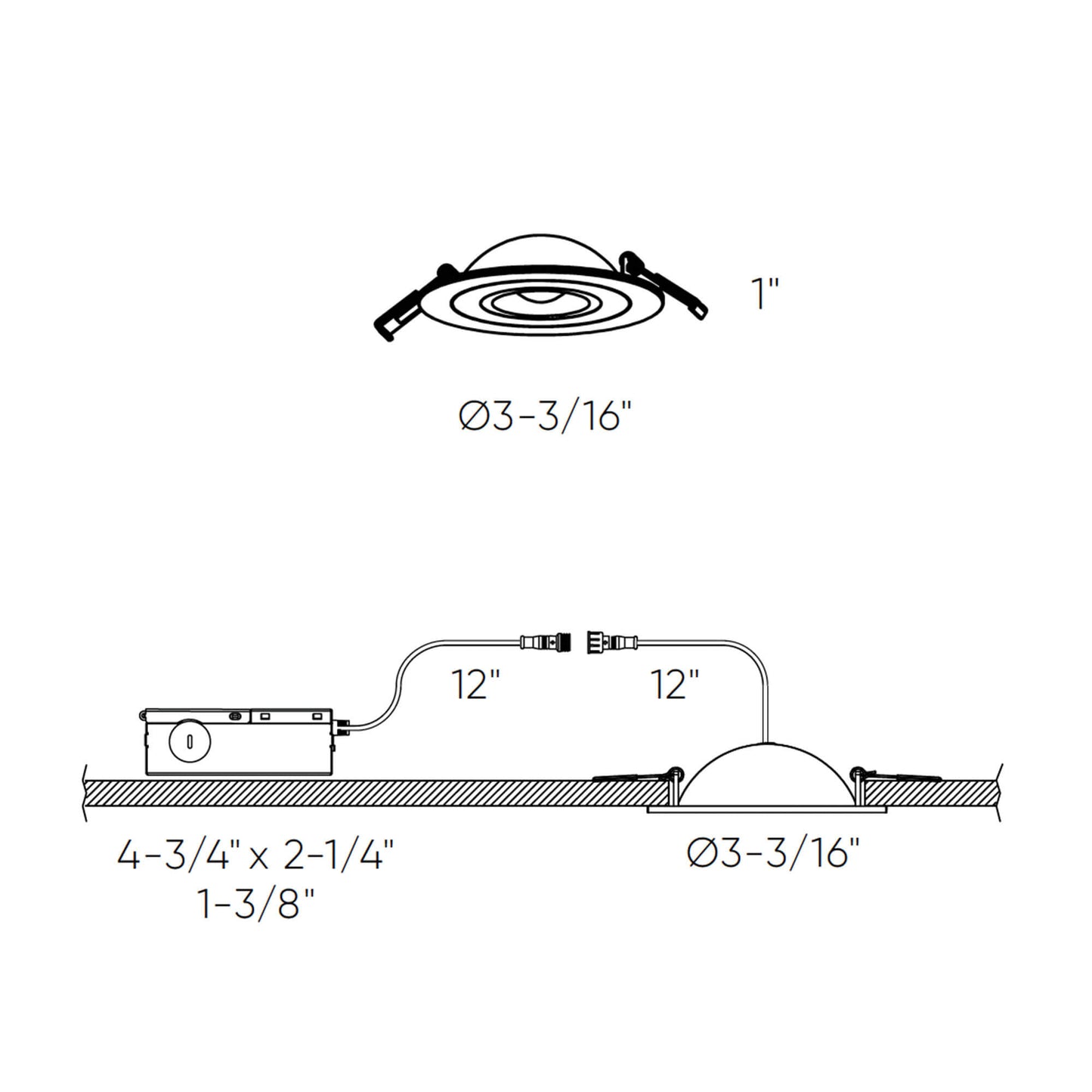 DALS-FGM2-CC-WHDals Lighting FGM2-CC 2” 6W LED Pivot Gimbal Selectable CCT
