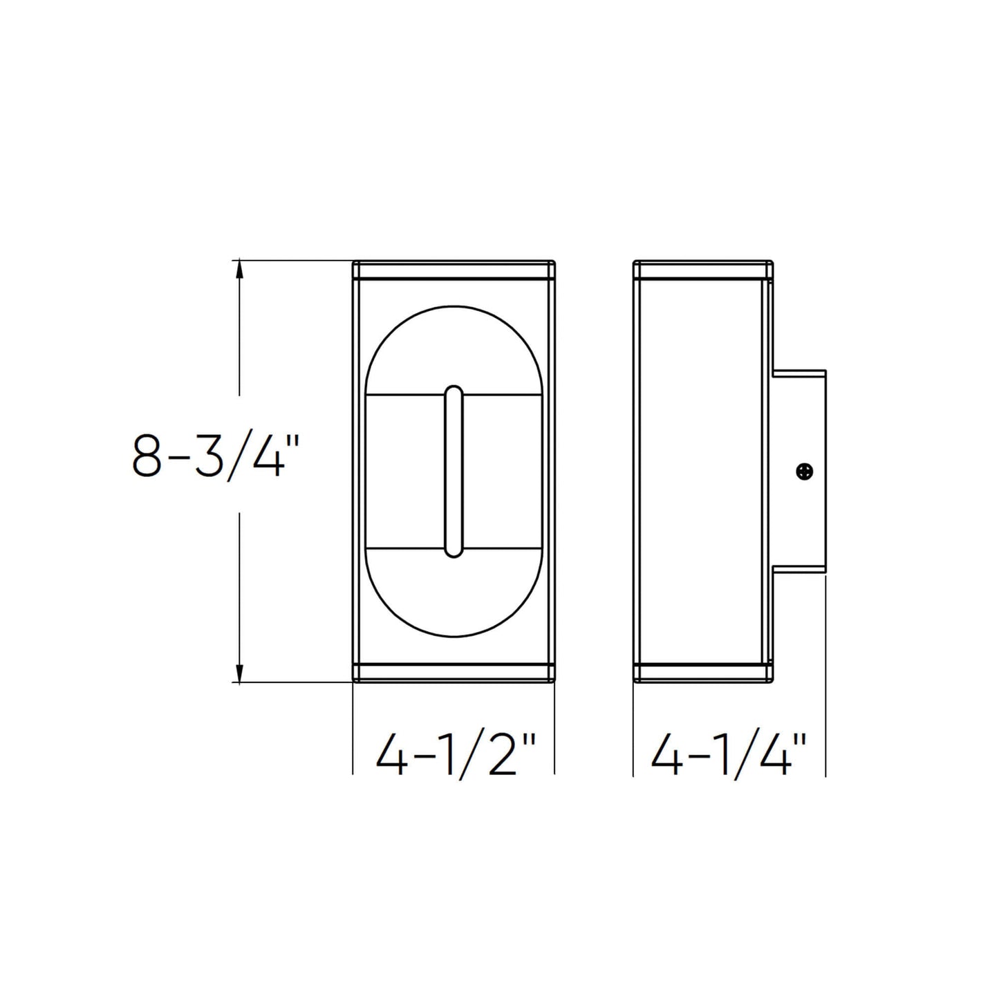 DALS-LWJ08-CC-BKDals Lighting LWJ08-CC 8" 10W LED Wall Sconce Selectable CCT