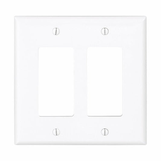 CWD-PJ262WEaton PJ262 Two Gang Decorator Wallplate White/Black